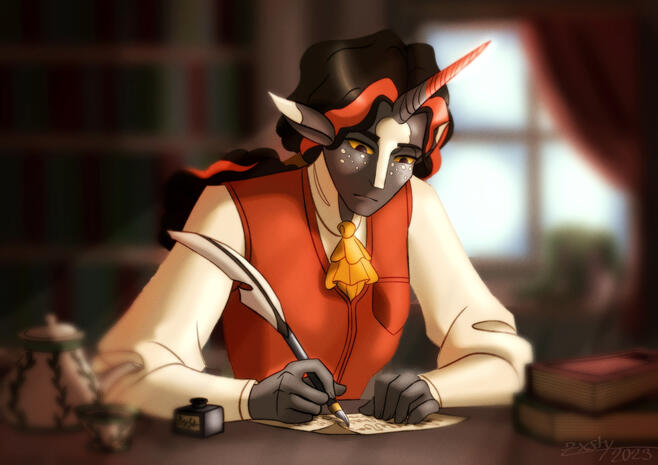 An Artfight attack featuring Legend-Dr&#39;s character, Urbain.