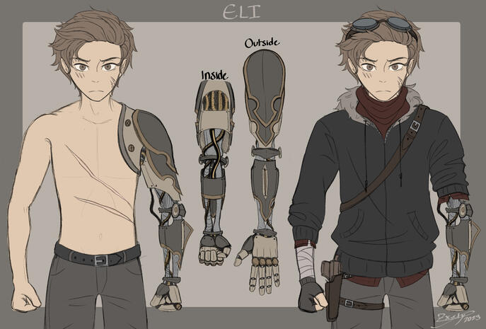 Redesign of my character, Eli.