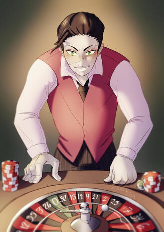 An Artfight attack on Moeww&#39;s character&#39; Kai.