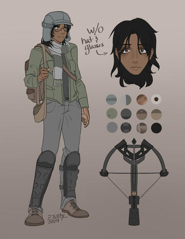 A character sheet of my character, Deshan.
