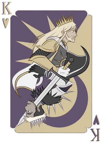 A playing card design for school.